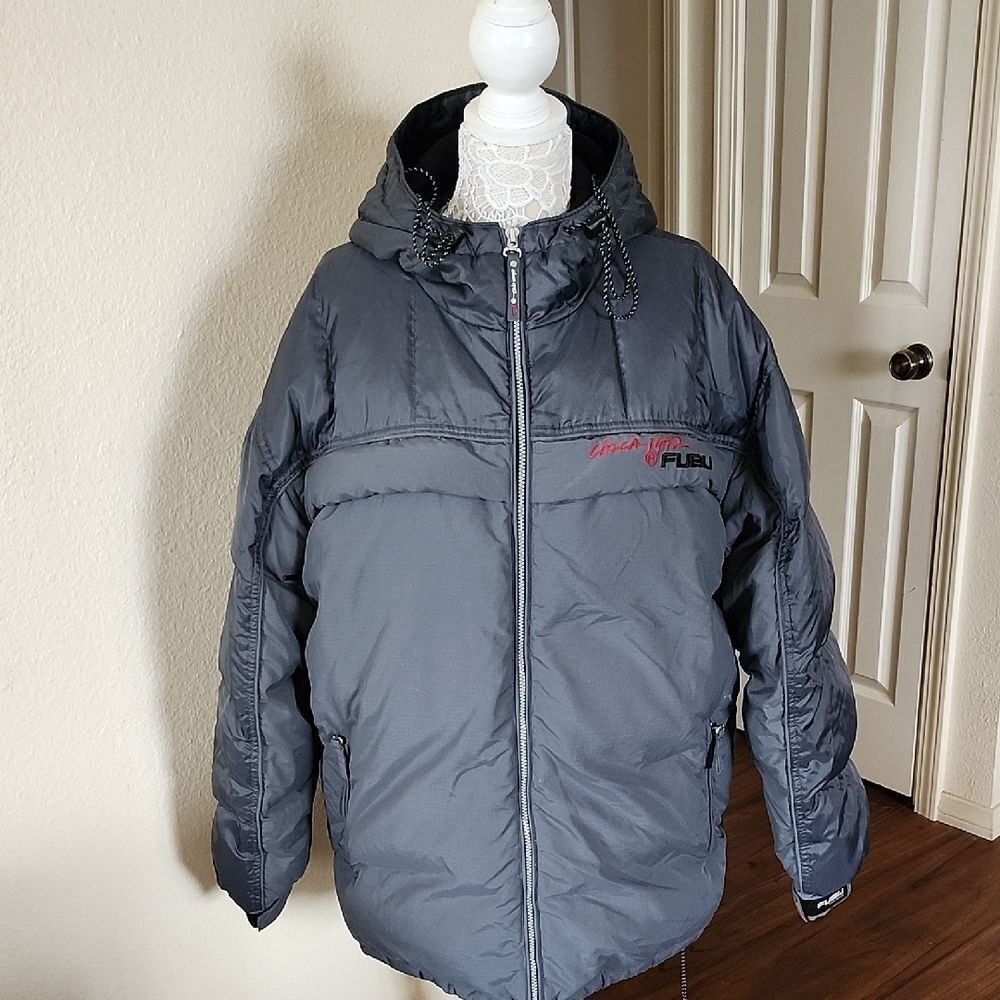 Vintage FUBU Down Y2K 90s Oversized Old School Hip Hop Streetwear Jacket Size XL